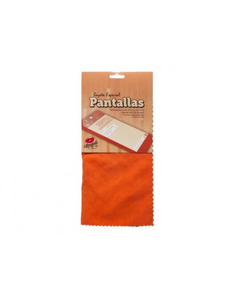 Bayeta Especial Pantallas Naranja 30 X 30 cm., Unidad