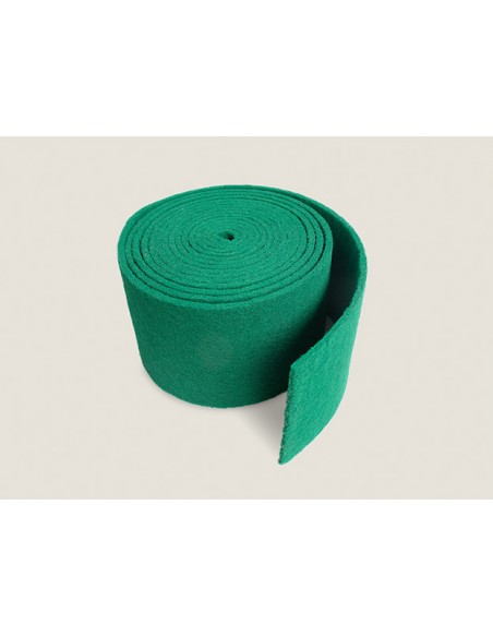 Rollo Abrasivo Fibra Verde Fuerte 600X15X0,7 cm.