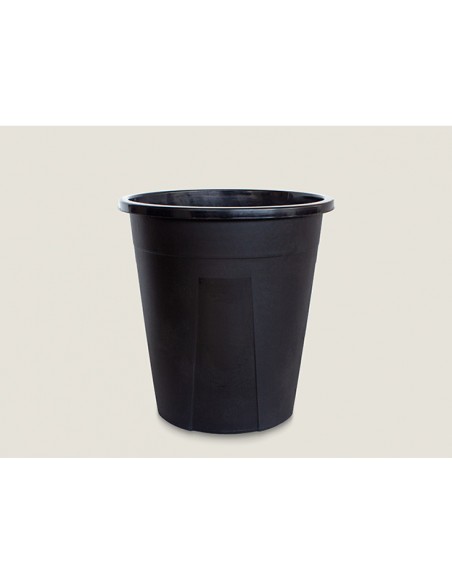 Cubo Basura Industrial 50 l. Negro Sin Tapa 